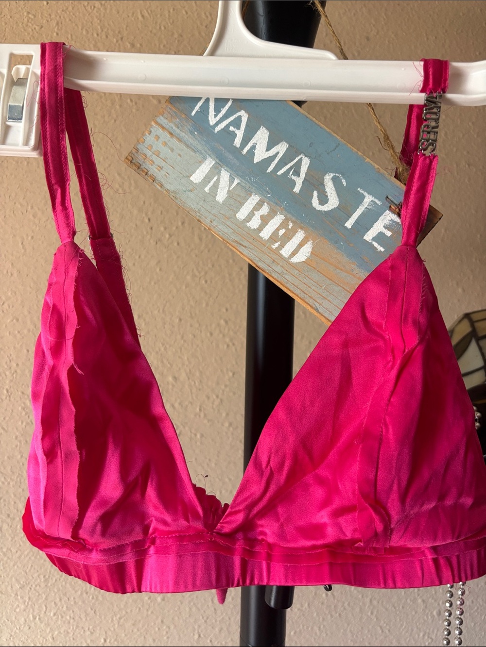 SEROYA Women’s Fuchsia Bralette - Soft Stretch Triangle Bra